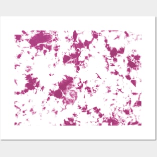 Berry pink and white Storm - Tie-Dye Shibori Texture Posters and Art